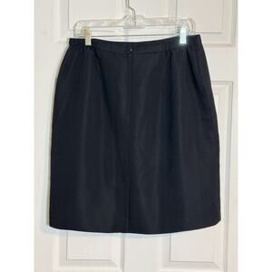 Laura Scott Women's Black Skirt Size 16 Cotton Rayon Blend